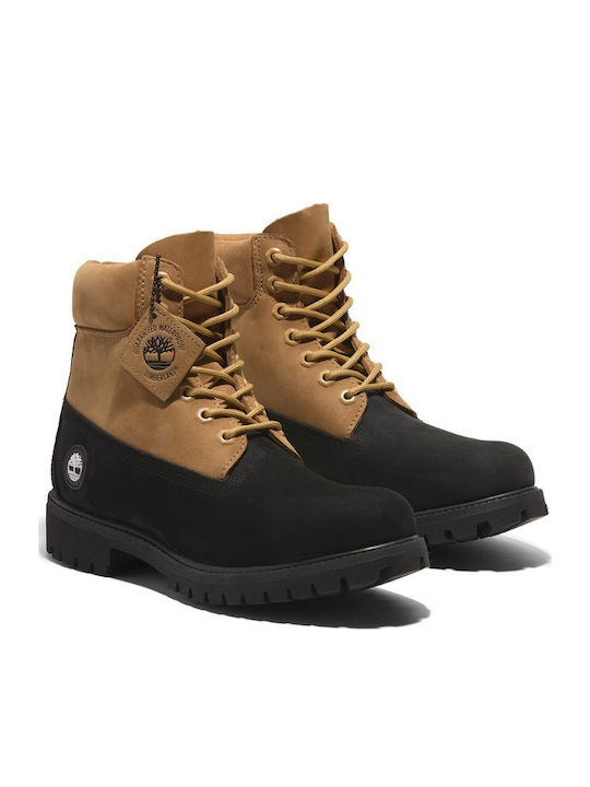 Timberland Δερμάτινα Μαύρα Ανδρικά Μποτάκια Αδι...