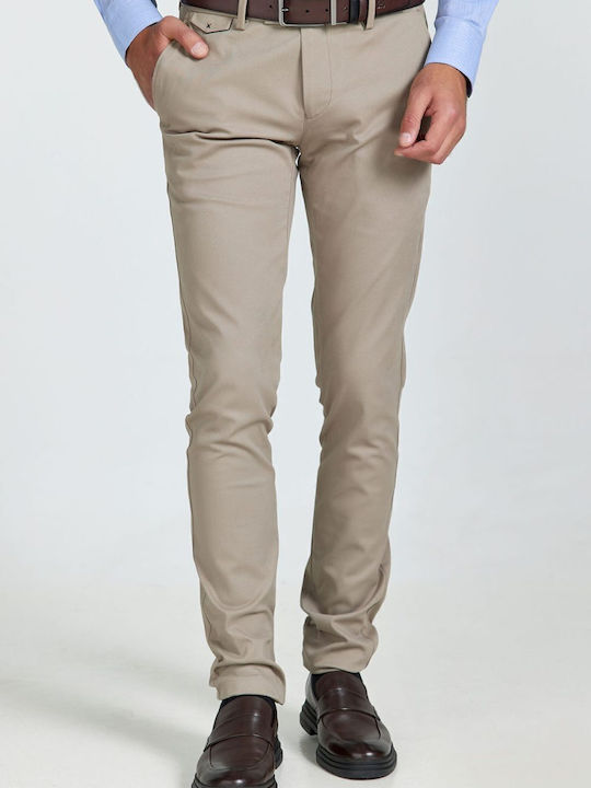 Monte Napoleone Trousers Chino Elastic Beige