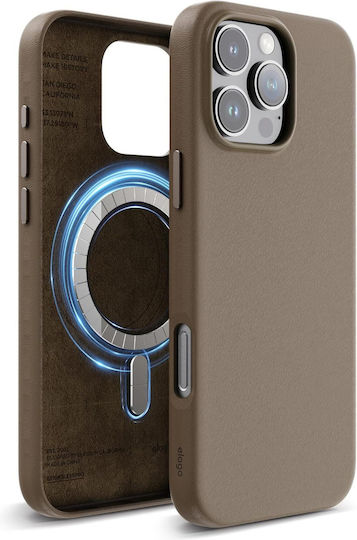 Elago Back Cover Δερμάτινο Καφέ (iPhone 16 Pro Max)