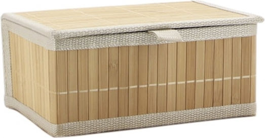 Atmosphera Διακοσμητικό Καλάθι Μπαμπού Μπεζ 30x24x15εκ.