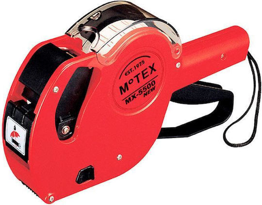 Motex MX5500 Handheld Label Maker 1 Row in Red Color