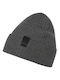 Business Beanie Unisex Σκούφος Πλεκτός σε Γκρι χρώμα
