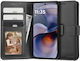 Tech-Protect Brieftasche Synthetisches Leder Schwarz (Moto G55)