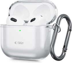 Tech-Protect Flexair Hülle Silikon mit Haken in Transparent Farbe für Apple AirPods 4 Tech-Protect Flexair Hülle Silikon mit Haken in Transparent Farbe für Apple AirPods 4