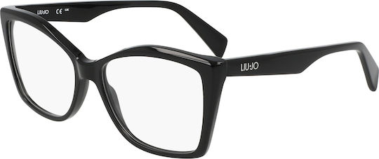 Liu Jo Femei Plastic Rame Ochelari Fluture Negru LJ2805-001