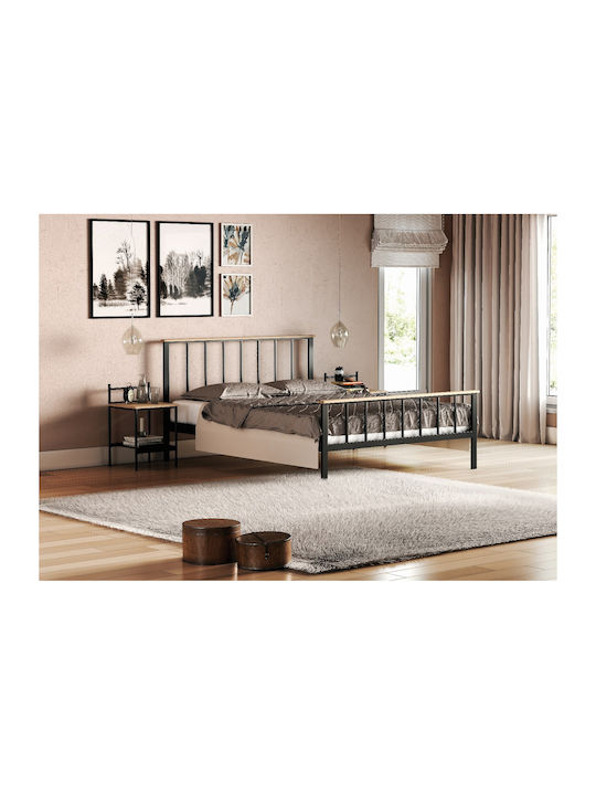 Set de Dormitor Tonia Urban Oak-black 160x200buc 3buc
