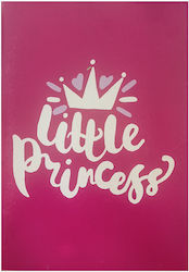 Τετράδιο Καρφίτσα 40 Φύλλων Φούξια Little Princess 60gr