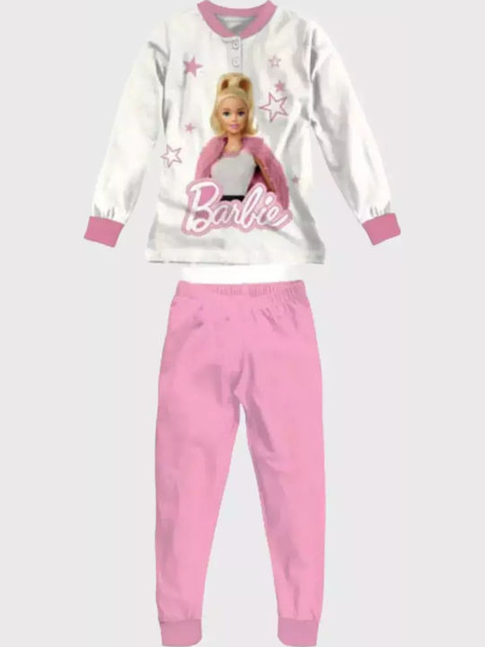 Sabor Pijama pentru copii De iarnă Din bumbac Roz Roz Interior Barbie Dy50c6252