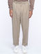 Men's Trousers with Straight Leg Style Beige