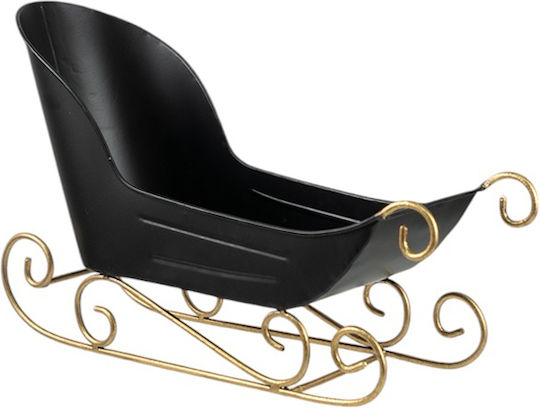Zen Collection De Crăciun Metalică Figurină Mașinuță Negru Înălțime 38cm.