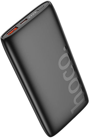 Hoco J122 Power Bank 10000mAh με Θύρα USB-A και Θύρα USB-C Quick Charge 2.0 / Quick Charge 3.0 Μαύρο