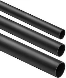Elektrisches Kabelrohr, starr, glatt, schwarz, CRL-18, 2m, Packung mit 25 Stück