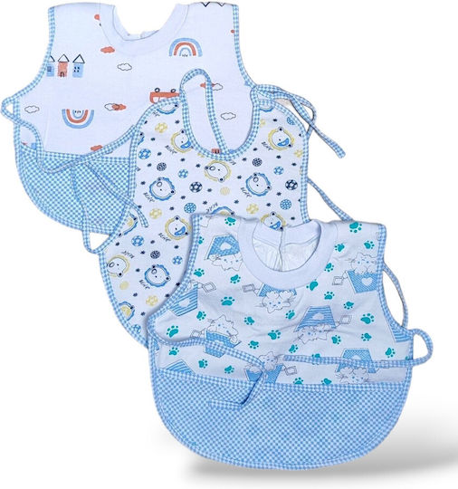 Babydom Водоустойчив Лигавник Текстил seafood 3бр