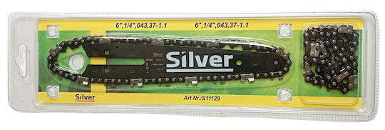 Silberführung + 2x Kette 12" 3/8" 050 45-1,3mm