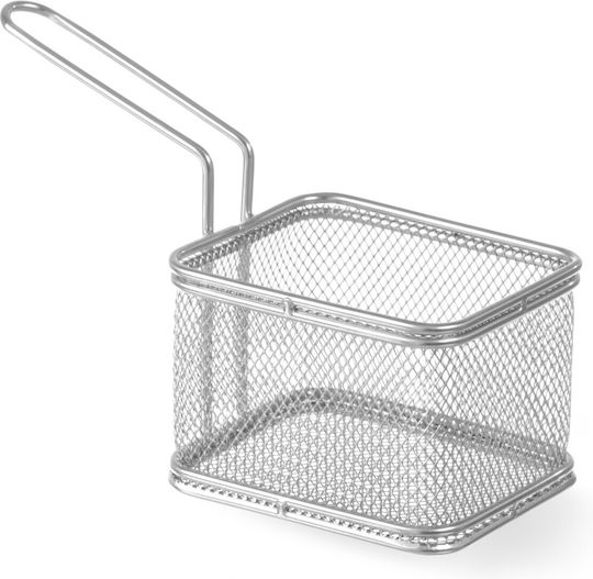 Miniature Basket Fried Snacks Stainless Steel 100x80x75mm Hendi 426425