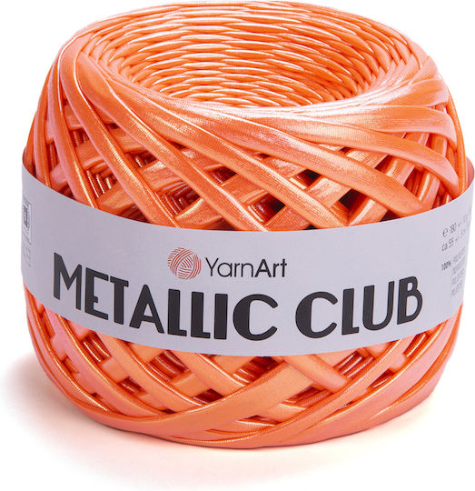 Yarnart Νήμα Πλεξίματος Metallic Club 8129 Neon Orange 180gr 55m