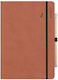 adBook Σημειωματάριο A5 Ριγέ Καφέ
