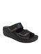 Anatomic Women's Leather Platform Wedge Sandals Black