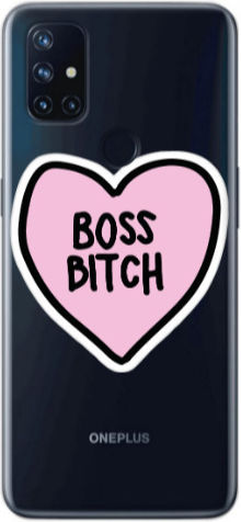 Oneplus Nord 10 Boss Bitch Transparent Silicone Tpu Θήκη