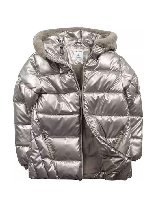 Kids' Casual Jacket with Hood Silver