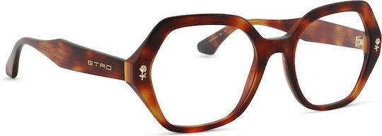 Etro Damen Acetat Brillengestelle Braun 0012 05L