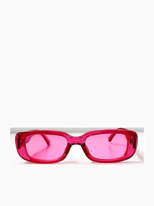 Looks Style Eyewear Sonnenbrillen Rosa mit Kunststoff Gestell