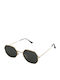 Looks Style Eyewear Унисекс Слънчеви Очила с Златен Метален Рамка и Зелени Стъкла 42lak-03066