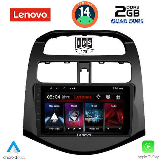 Lenovo Sistem Audio Auto pentru Chevrolet Scânteie 2009-2015 (Bluetooth/USB/AUX/WiFi/GPS/Apple-Carplay/Android-Auto) cu Ecran Tactil 9"