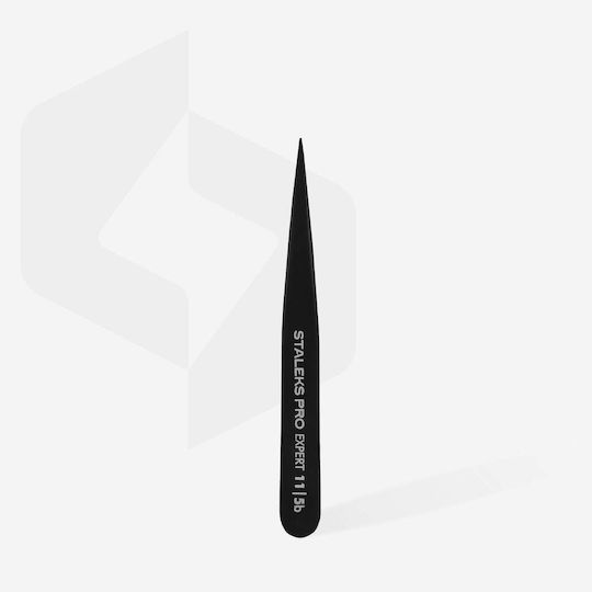 Staleks Augenbrauenpinzette mit Feiner Spitze Schwarz