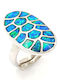 PS Silver Ring with Stones made of Silver