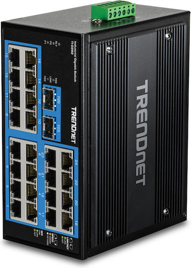 Trendnet TI-G262 Unverwaltet L2 Switch mit 24 Ports Gigabit (1Gbps) Ethernet und 2 SFP Ports