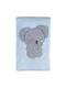 Bi Baby Κουβέρτα Αγκαλιάς & Λίκνου Sleepy Koala Γαλάζια Baby Blue 88x100εκ.