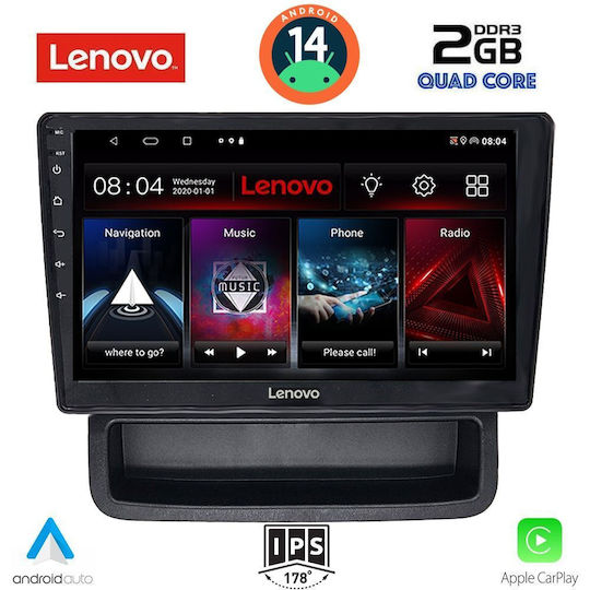 Lenovo Sistem Audio Auto pentru Opel Vivaro Renault Trafic Nissan Primastar 2004-2015 (Bluetooth/USB/AUX/WiFi/GPS/Apple-Carplay/Android-Auto) cu Ecran Tactil 10"