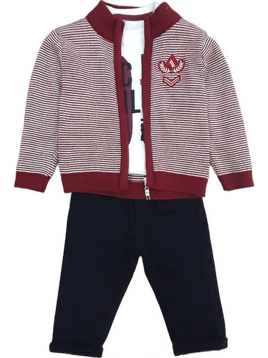 Hashtag Set Pentru Copii Cu Pantaloni Negri 3 Bucăți