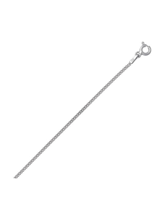 VTJ Сребърна Верига За Врат Тънка Дебелина 1.4mm И Дължина 55cm