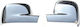 Chrome Mirror Covers Compatible Vw T5 Transporter Caravelle Multivan 2004-2010 Abs Plastic Right-hand Drive