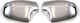 Chrome Mirror Covers Compatible Dacia Duster 2012-2017 Abs Plastic