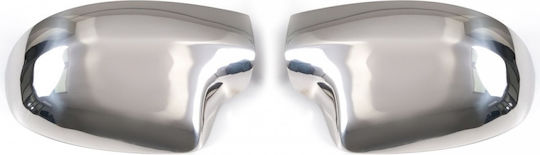 Chrome Mirror Covers Compatible Dacia Duster 2012-2017 Abs Plastic