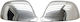 Set 2 Chrome Mirror Covers Compatible Audi Q5 2008-2017 Audi Q7 2010-2015 Stainless Steel