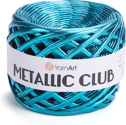 Yarnart Strickgarn Metallic Club 8126 Türkis 18...