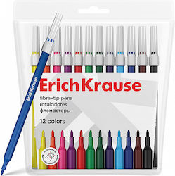 ErichKrause Μαρκαδόροι Σετ 12 χρώματα ErichKrause Μαρκαδόροι Σετ 12 χρώματα