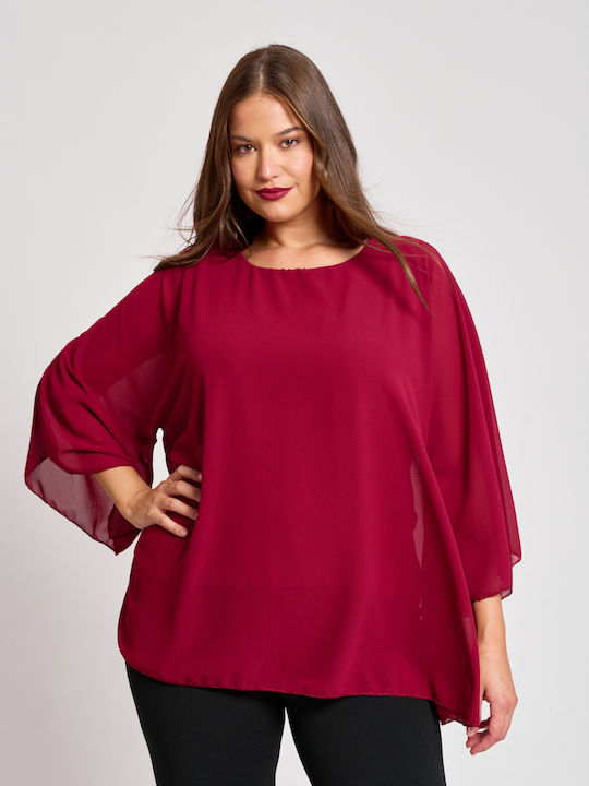 Tunică Mânecă lungă Burgundy