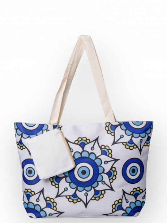 Rima Beachwear Stoff Strandtasche Blau