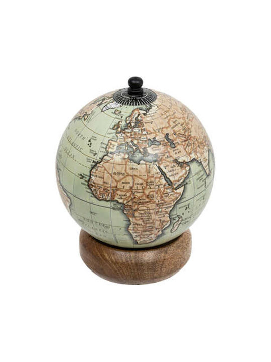 Globe Wooden Base Φ10x13.5cm