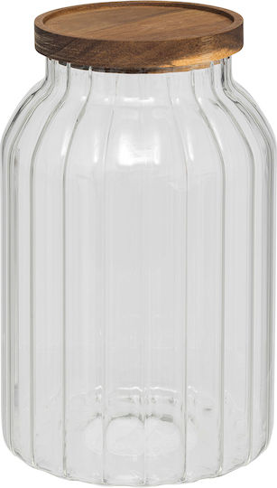 Atmosphera Harmony General Use Vase with Lid Glass Transparent 3000ml 1 Piece