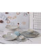 Cryspo Trio White Porcelain Dinnerware Set 20pcs