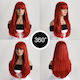 Перука с права червена коса Ophelia's Dream Toys 10wig-453a