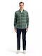Long-sleeved Flannel Shirt Checked Multicolored Checkered