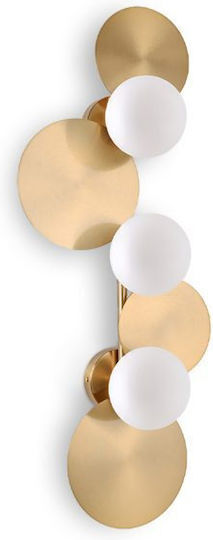 Luma Modern Leuchte Wand mit Fassung G9 Gold 80cm
