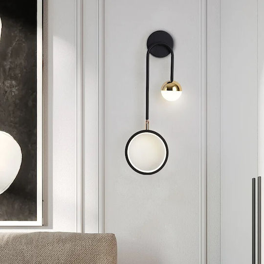 Atman Lamp Wall LED Black 21x48x48cm Atman Lamp Wall LED Black 21x48x48cm